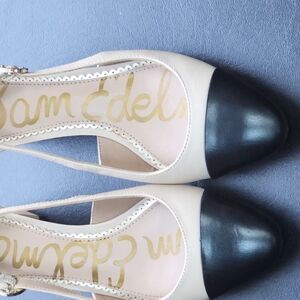 Sam Edelman Women's Black and Cream Shoes